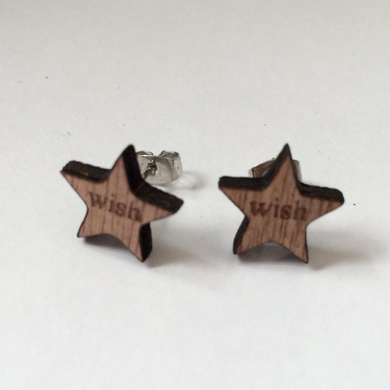 Small Wooden Earrings