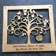 Teacher Apple Tree Plaque