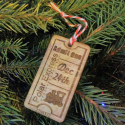 Polar Express Train Ticket Decoration