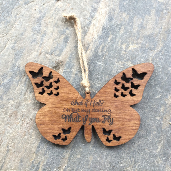 What if You Fly Butterfly Plaque