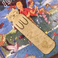 Wooden Cat Bookmark