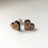 Heart Button Earrings