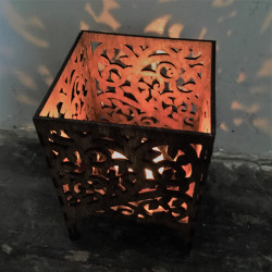 Wooden Tea Light Lantern