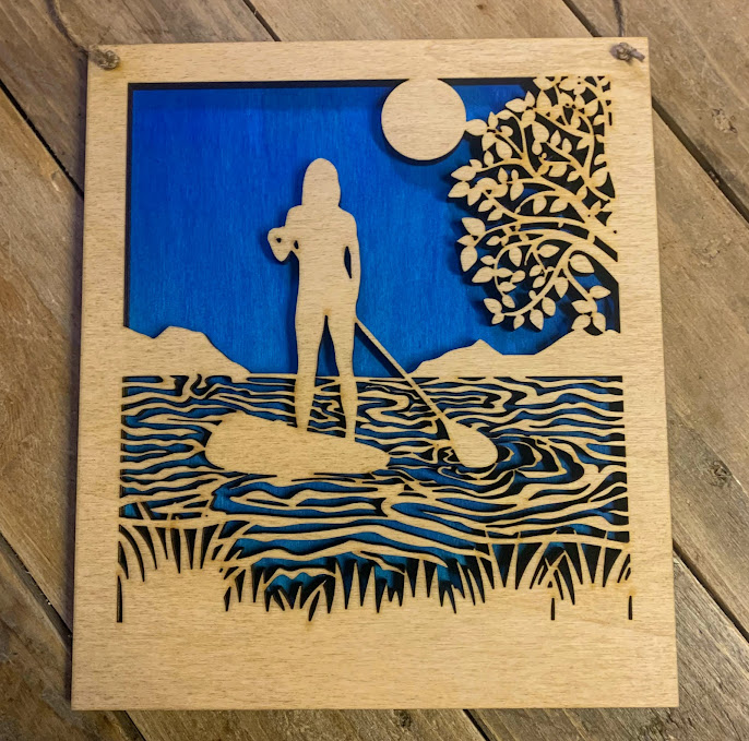 Paddle Boarder Wall Art